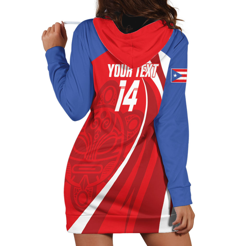 Puerto Rico Football 2026 Custom Hoodie Dress Vamos Los Boricuas Taino Sun