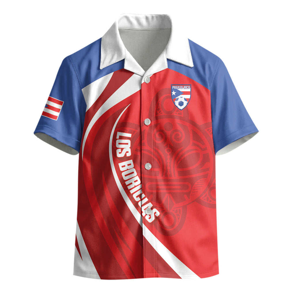 Puerto Rico Football 2026 Custom Kid Hawaiian Shirt Vamos Los Boricuas Taino Sun