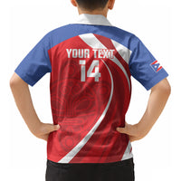 Puerto Rico Football 2026 Custom Kid Hawaiian Shirt Vamos Los Boricuas Taino Sun