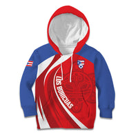 Puerto Rico Football 2026 Custom Kid Hoodie Vamos Los Boricuas Taino Sun