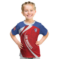 Puerto Rico Football 2026 Custom Kid T Shirt Vamos Los Boricuas Taino Sun