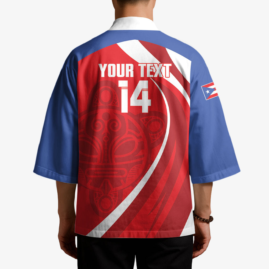 Puerto Rico Football 2026 Custom Kimono Vamos Los Boricuas Taino Sun