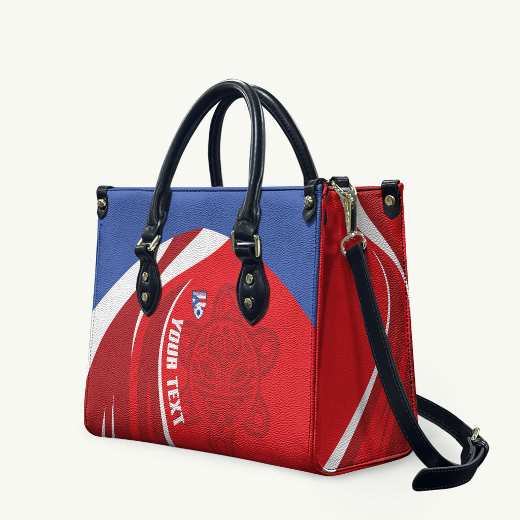Puerto Rico Football 2026 Custom Leather Bag Vamos Los Boricuas Taino Sun