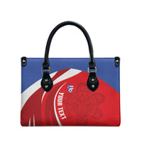 Puerto Rico Football 2026 Custom Leather Bag Vamos Los Boricuas Taino Sun