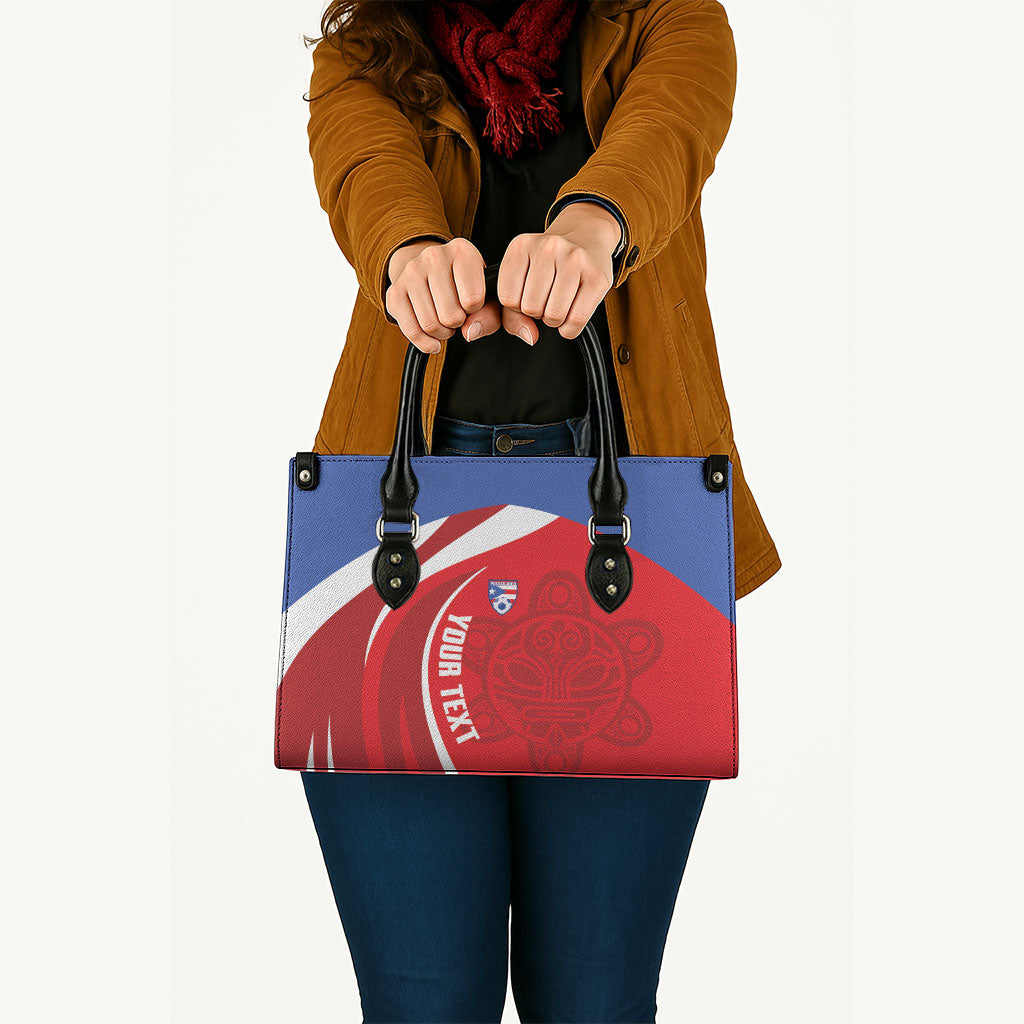Puerto Rico Football 2026 Custom Leather Bag Vamos Los Boricuas Taino Sun