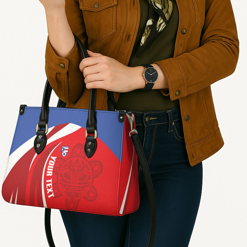 Puerto Rico Football 2026 Custom Leather Bag Vamos Los Boricuas Taino Sun
