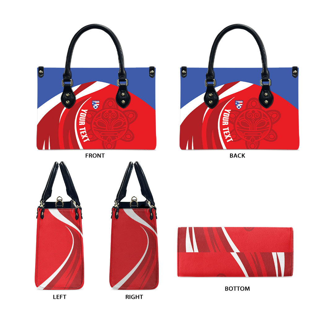 Puerto Rico Football 2026 Custom Leather Bag Vamos Los Boricuas Taino Sun
