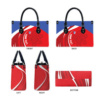 Puerto Rico Football 2026 Custom Leather Bag Vamos Los Boricuas Taino Sun
