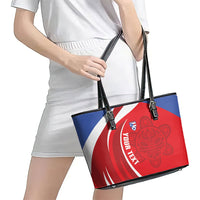 Puerto Rico Football 2026 Custom Leather Tote Bag Vamos Los Boricuas Taino Sun