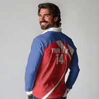 Puerto Rico Football 2026 Custom Long Sleeve Polo Shirt Vamos Los Boricuas Taino Sun