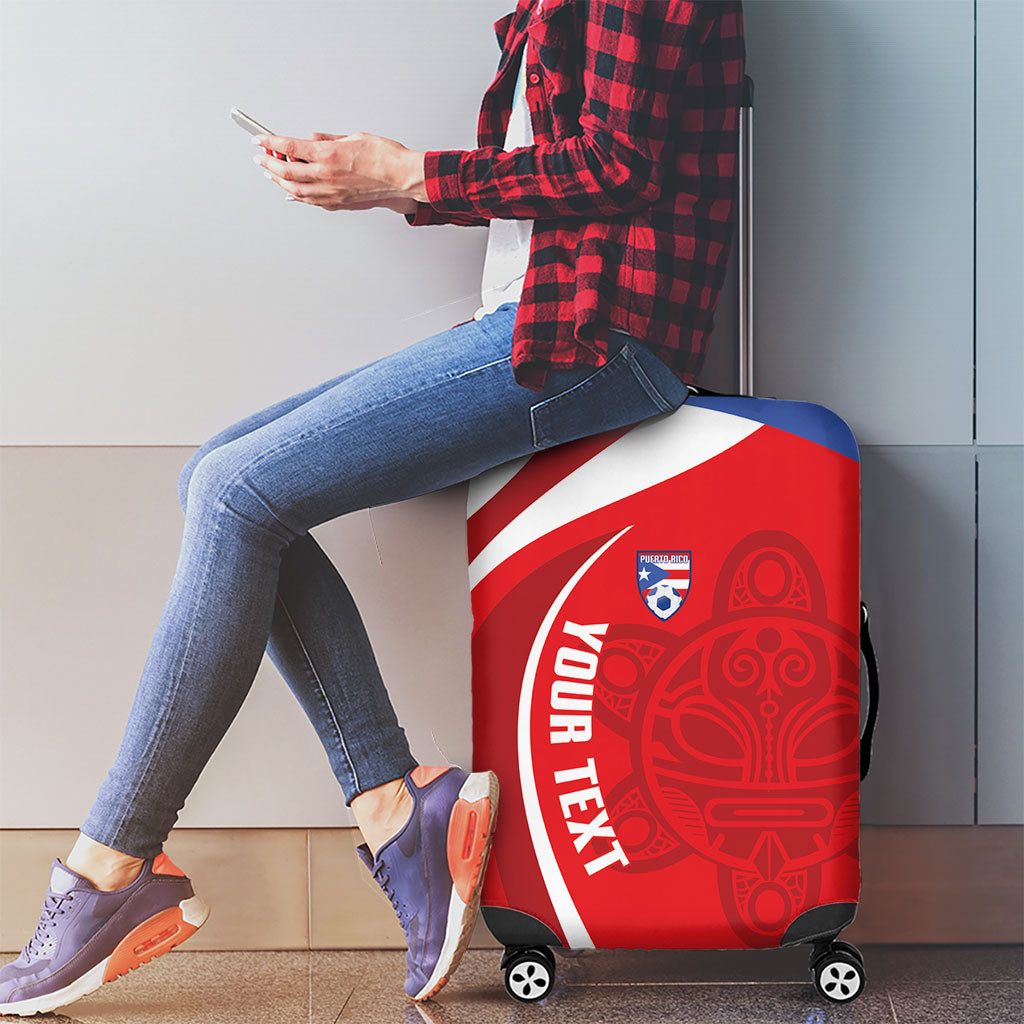 Puerto Rico Football 2026 Custom Luggage Cover Vamos Los Boricuas Taino Sun