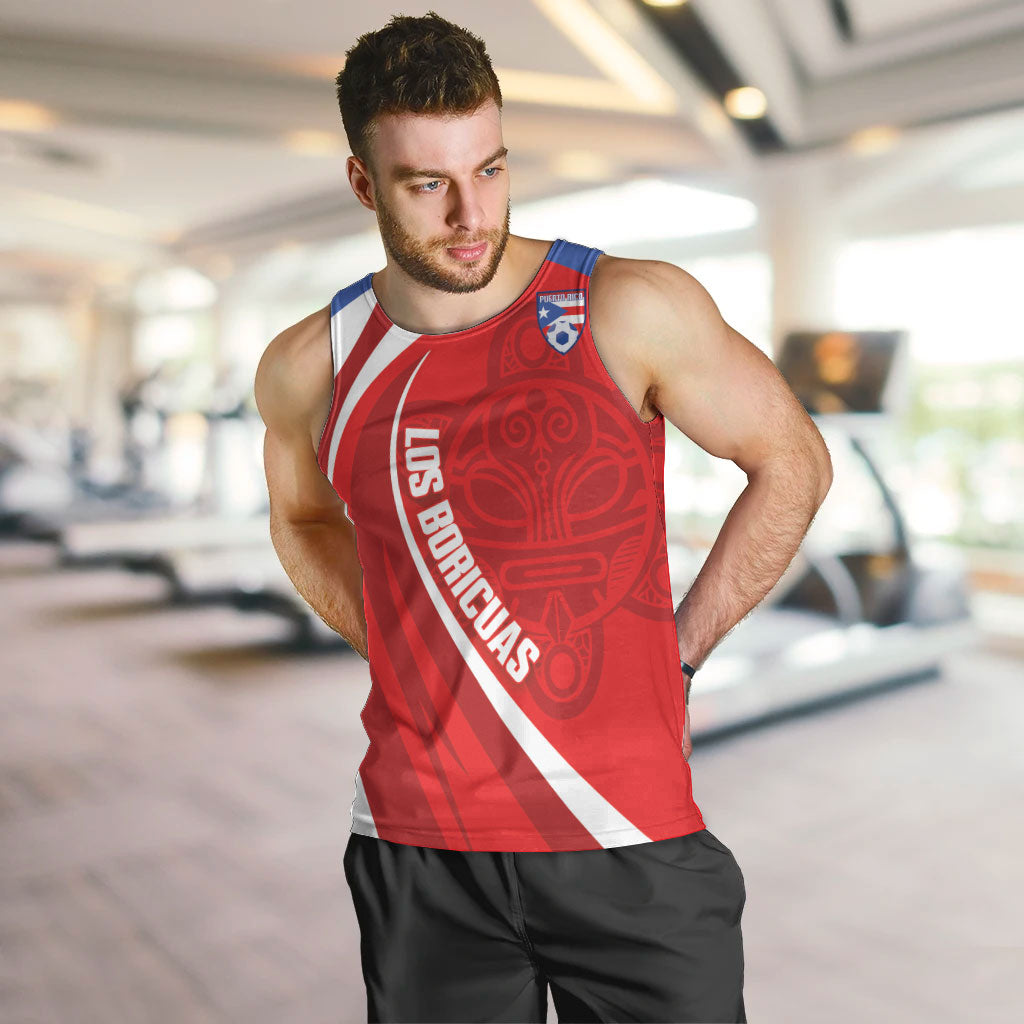 Puerto Rico Football 2026 Custom Men Tank Top Vamos Los Boricuas Taino Sun