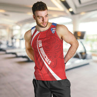 Puerto Rico Football 2026 Custom Men Tank Top Vamos Los Boricuas Taino Sun