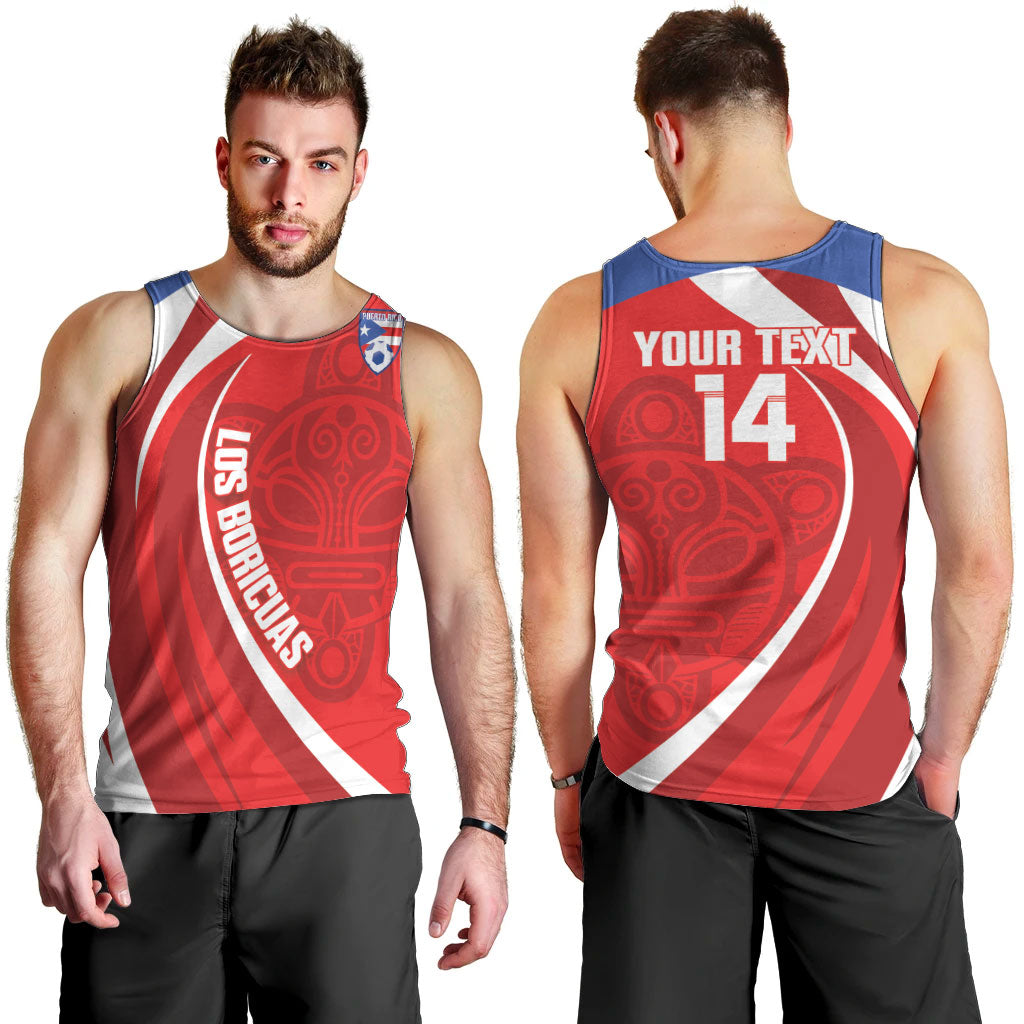Puerto Rico Football 2026 Custom Men Tank Top Vamos Los Boricuas Taino Sun