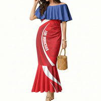 Puerto Rico Football 2026 Custom Mermaid Dress Vamos Los Boricuas Taino Sun