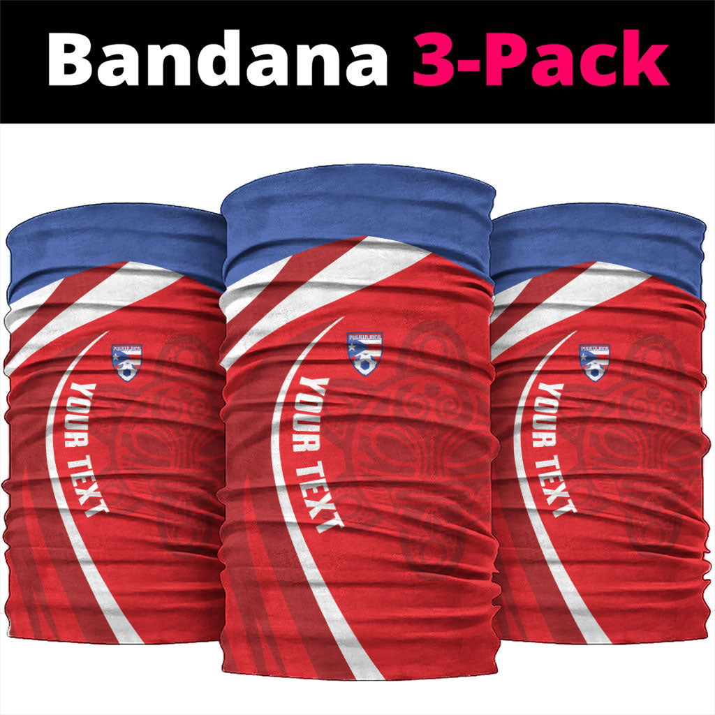 Puerto Rico Football 2026 Custom Neck Gaiter Vamos Los Boricuas Taino Sun