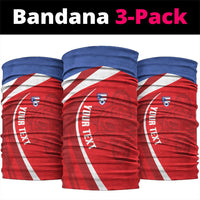 Puerto Rico Football 2026 Custom Neck Gaiter Vamos Los Boricuas Taino Sun