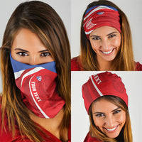 Puerto Rico Football 2026 Custom Neck Gaiter Vamos Los Boricuas Taino Sun