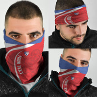 Puerto Rico Football 2026 Custom Neck Gaiter Vamos Los Boricuas Taino Sun