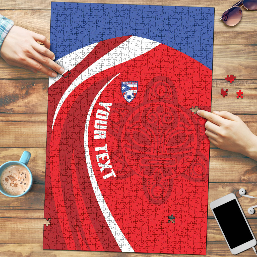 Puerto Rico Football 2026 Custom Puzzle Vamos Los Boricuas Taino Sun