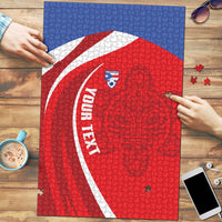 Puerto Rico Football 2026 Custom Puzzle Vamos Los Boricuas Taino Sun