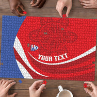 Puerto Rico Football 2026 Custom Puzzle Vamos Los Boricuas Taino Sun