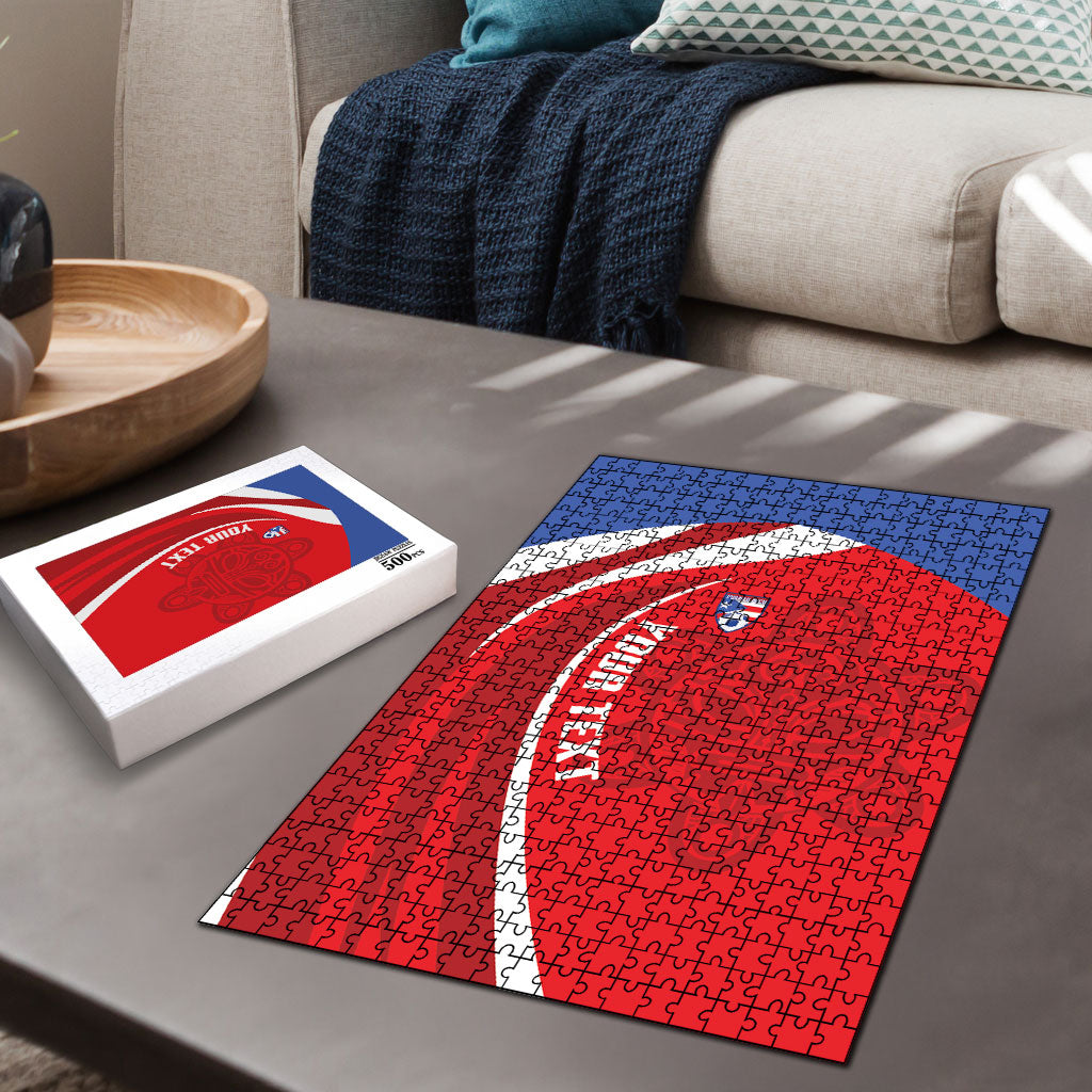 Puerto Rico Football 2026 Custom Puzzle Vamos Los Boricuas Taino Sun