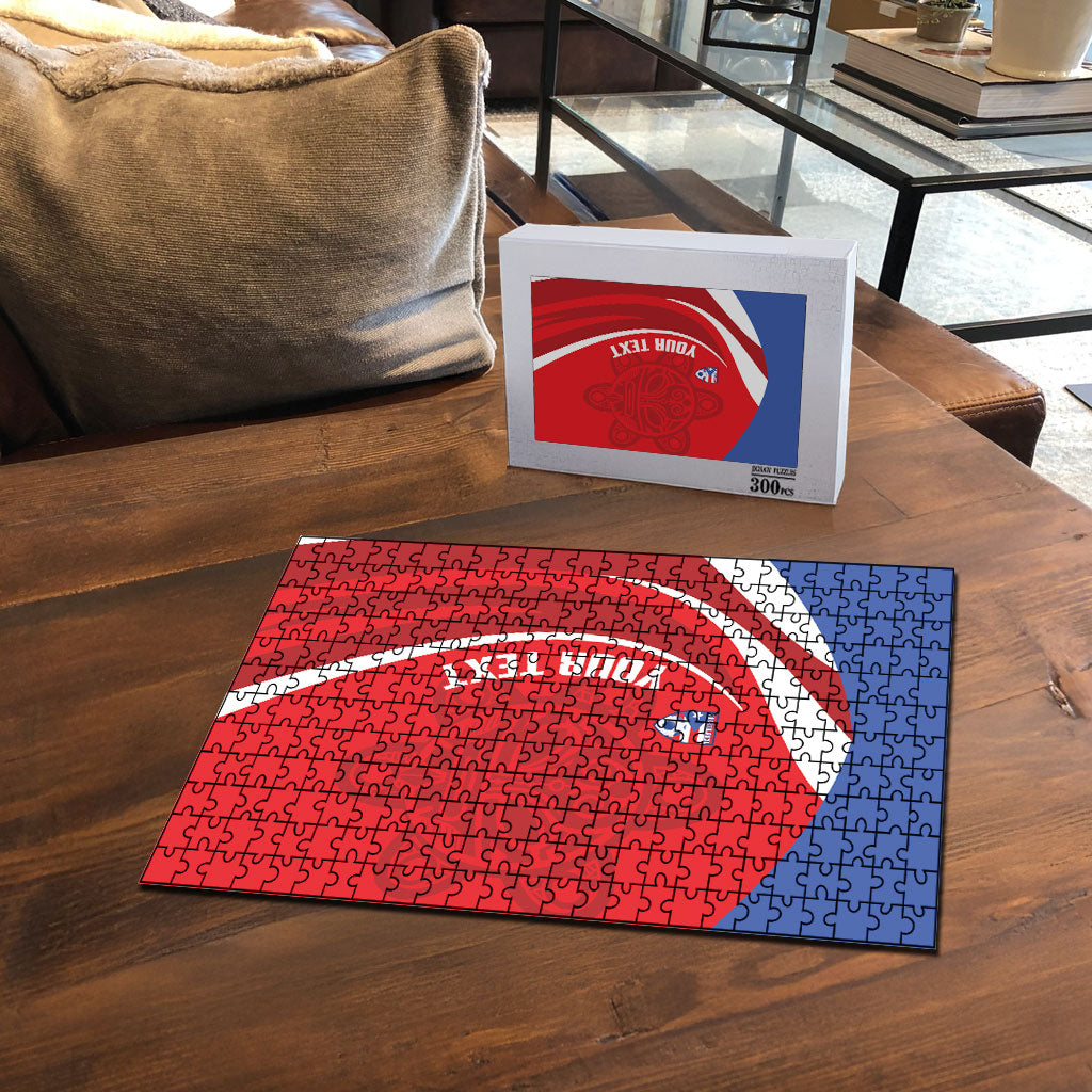 Puerto Rico Football 2026 Custom Puzzle Vamos Los Boricuas Taino Sun