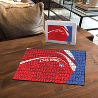Puerto Rico Football 2026 Custom Puzzle Vamos Los Boricuas Taino Sun