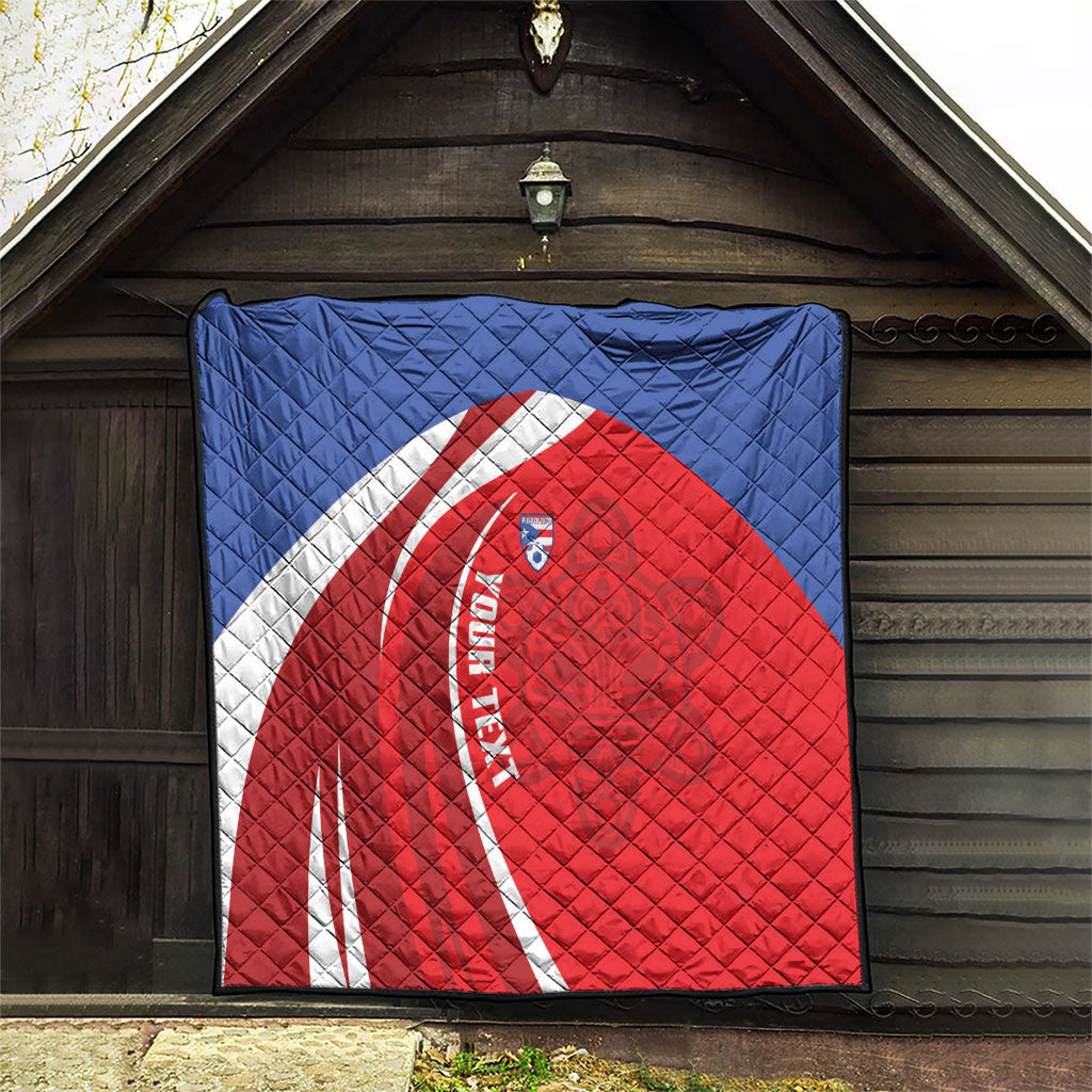 Puerto Rico Football 2026 Custom Quilt Vamos Los Boricuas Taino Sun