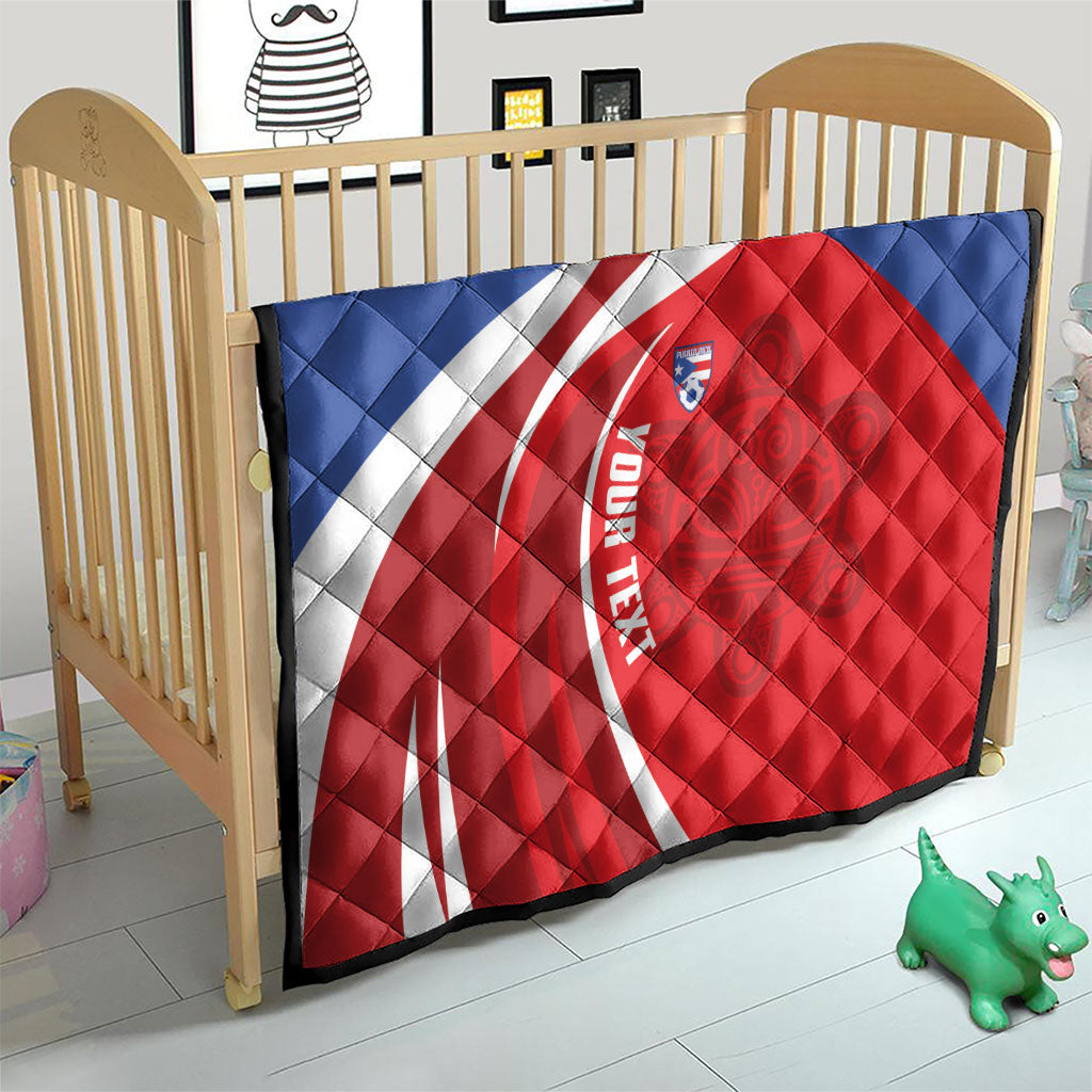 Puerto Rico Football 2026 Custom Quilt Vamos Los Boricuas Taino Sun