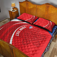 Puerto Rico Football 2026 Custom Quilt Bed Set Vamos Los Boricuas Taino Sun