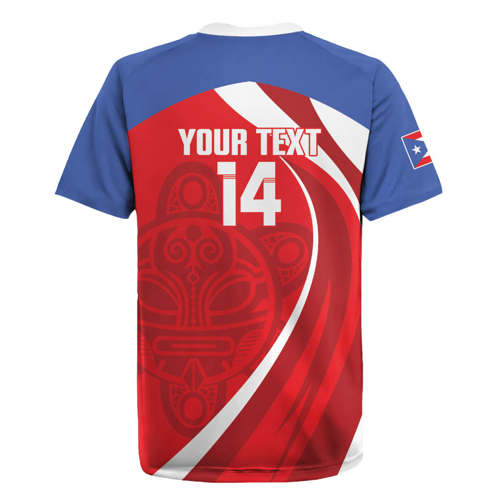 Puerto Rico Football 2026 Custom Rugby Jersey Vamos Los Boricuas Taino Sun