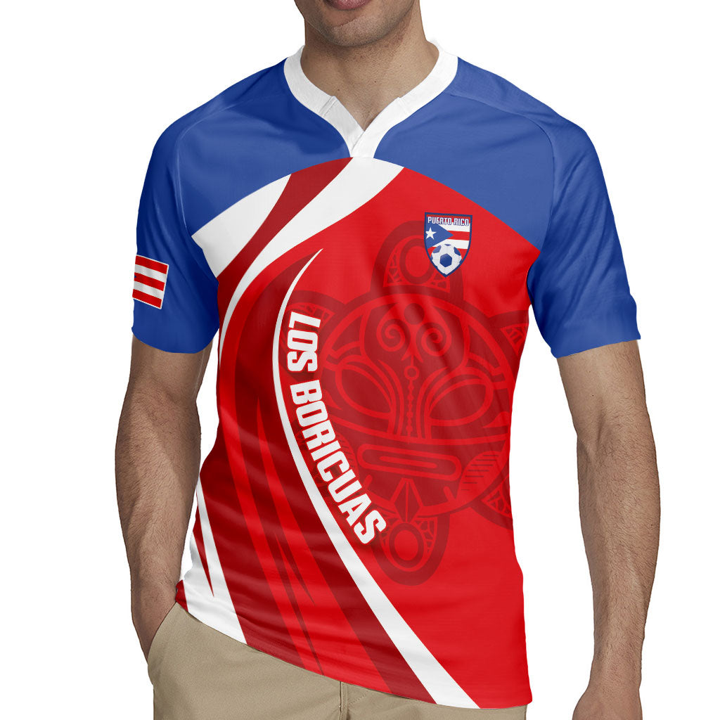Puerto Rico Football 2026 Custom Rugby Jersey Vamos Los Boricuas Taino Sun