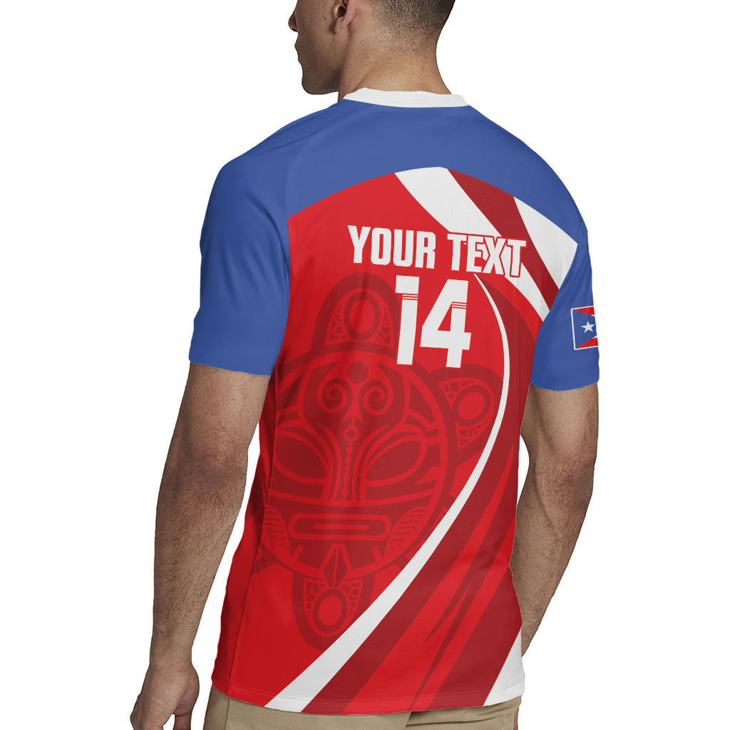 Puerto Rico Football 2026 Custom Rugby Jersey Vamos Los Boricuas Taino Sun