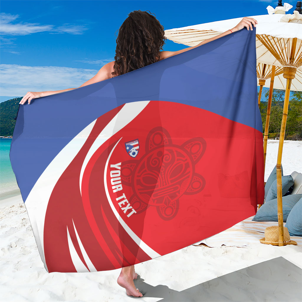 Puerto Rico Football 2026 Custom Sarong Vamos Los Boricuas Taino Sun