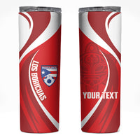 Puerto Rico Football 2026 Custom Skinny Tumbler Vamos Los Boricuas Taino Sun