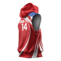 Puerto Rico Football 2026 Custom Sleeveless Hoodie Vamos Los Boricuas Taino Sun