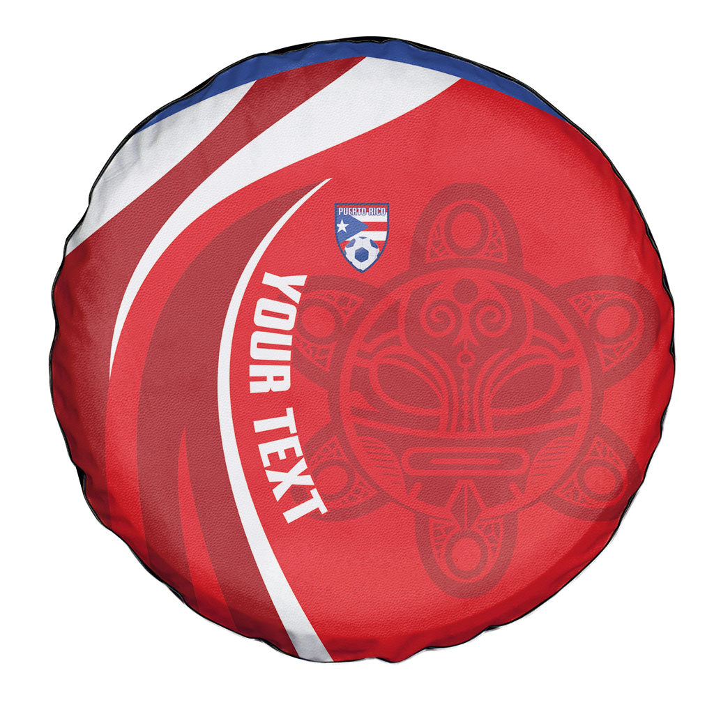 Puerto Rico Football 2026 Custom Spare Tire Cover Vamos Los Boricuas Taino Sun