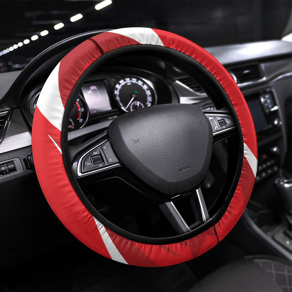 Puerto Rico Football 2026 Steering Wheel Cover Vamos Los Boricuas Taino Sun