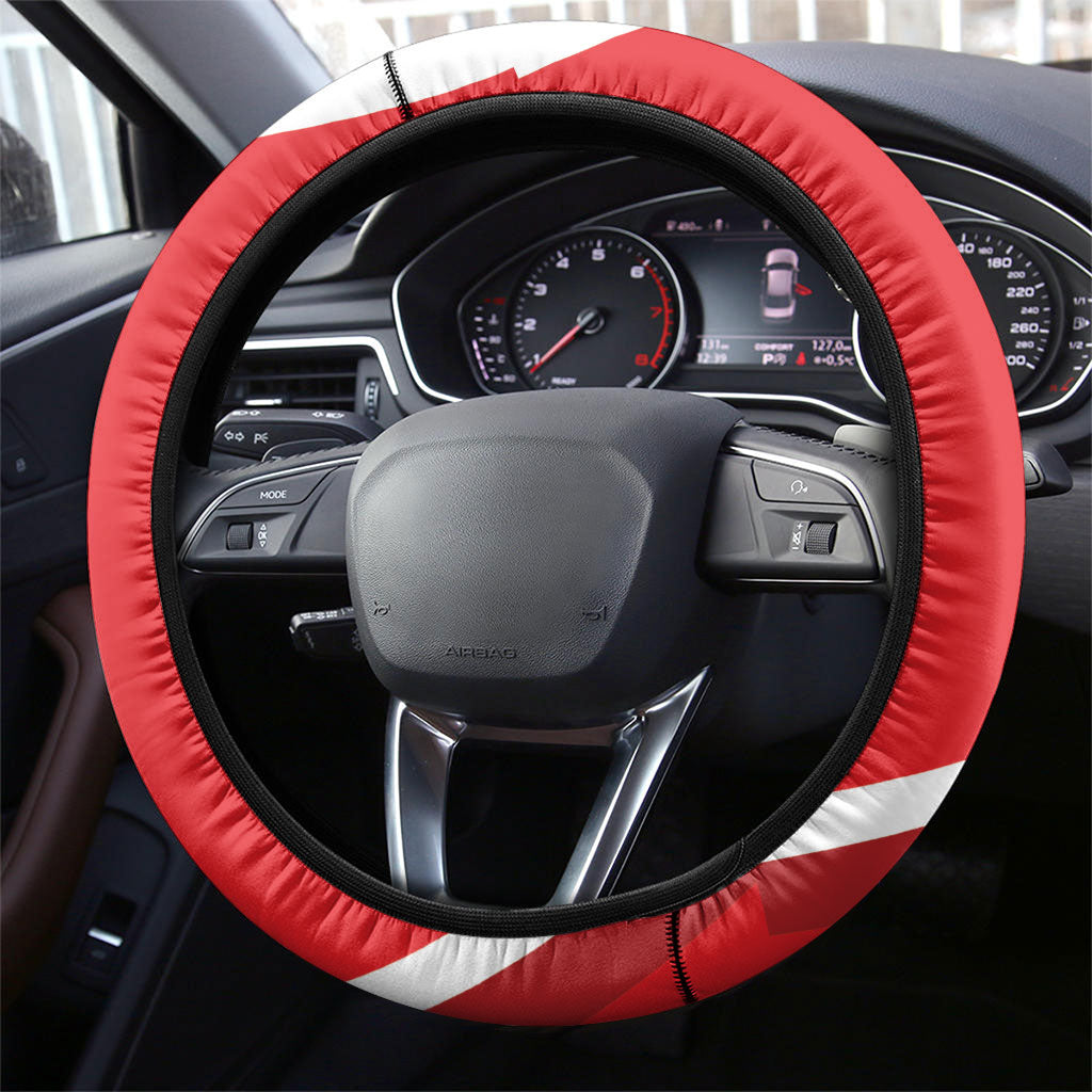 Puerto Rico Football 2026 Steering Wheel Cover Vamos Los Boricuas Taino Sun