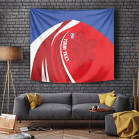 Puerto Rico Football 2026 Custom Tapestry Vamos Los Boricuas Taino Sun