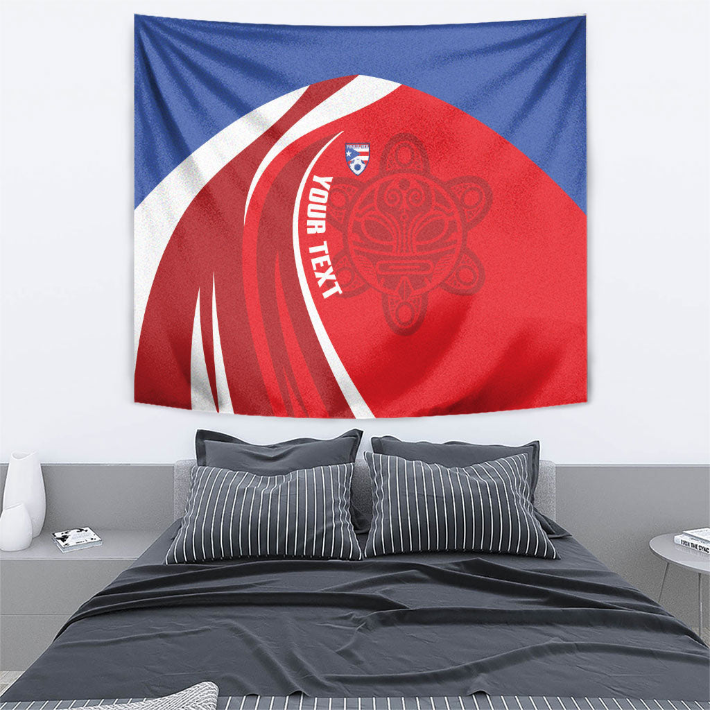 Puerto Rico Football 2026 Custom Tapestry Vamos Los Boricuas Taino Sun