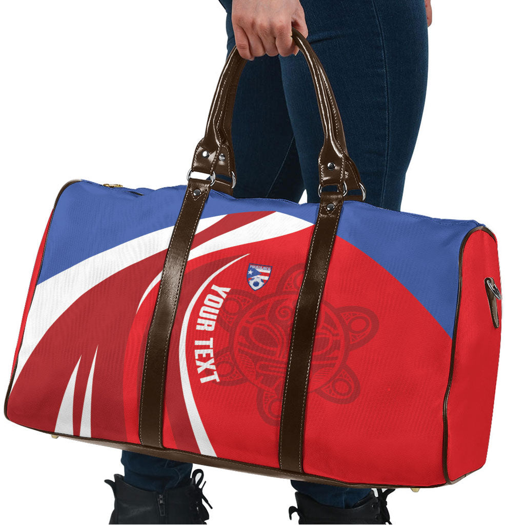 Puerto Rico Football 2026 Custom Travel Bag Vamos Los Boricuas Taino Sun