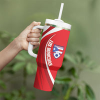 Puerto Rico Football 2026 Custom Tumbler With Handle Vamos Los Boricuas Taino Sun