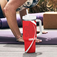 Puerto Rico Football 2026 Custom Tumbler With Handle Vamos Los Boricuas Taino Sun