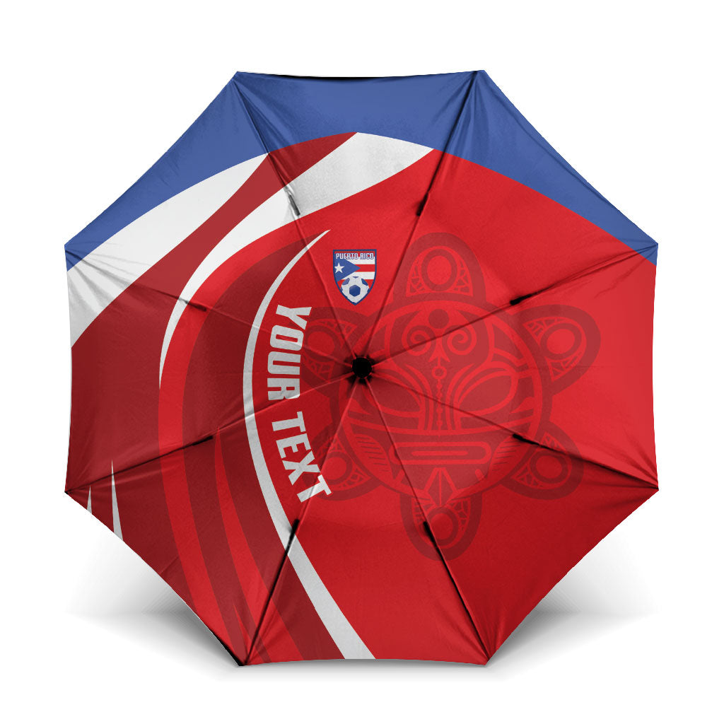 Puerto Rico Football 2026 Custom Umbrella Vamos Los Boricuas Taino Sun