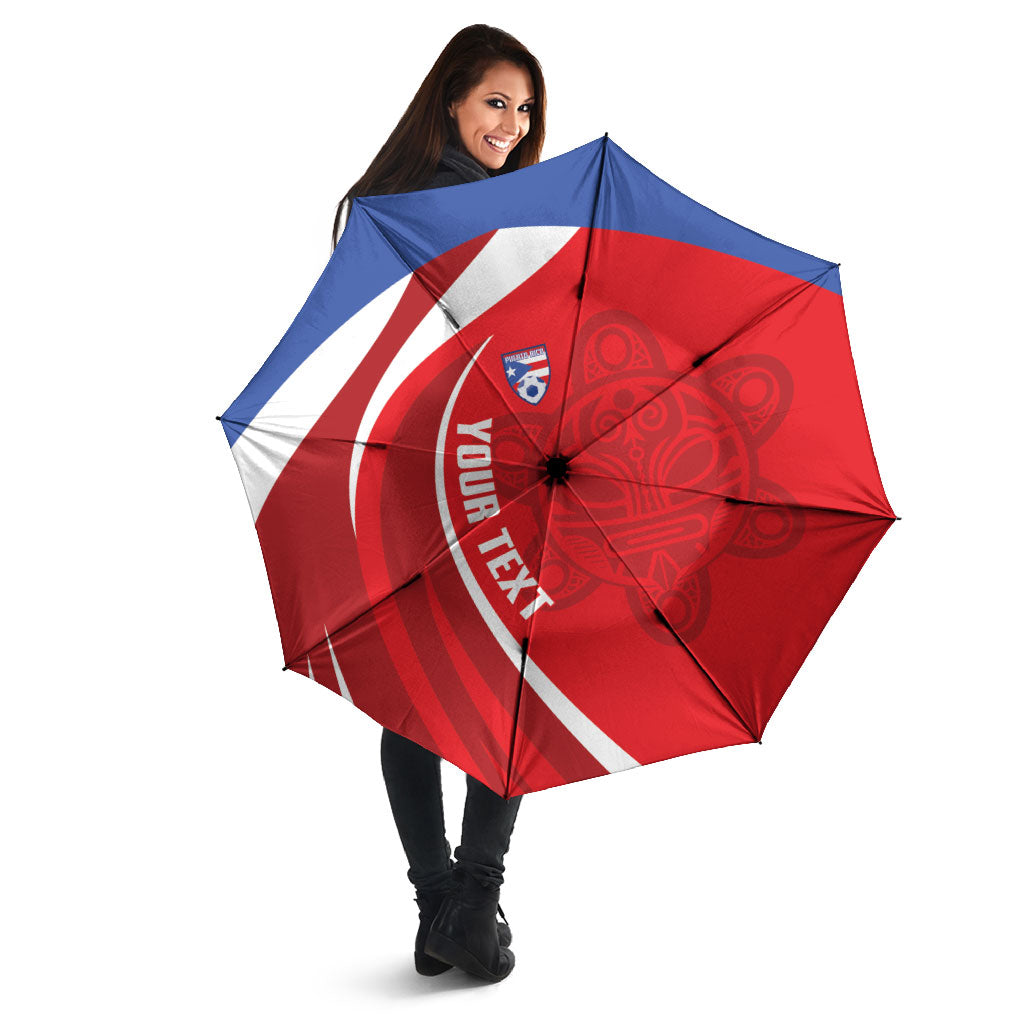 Puerto Rico Football 2026 Custom Umbrella Vamos Los Boricuas Taino Sun
