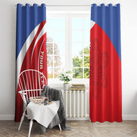 Puerto Rico Football 2026 Custom Window Curtain Vamos Los Boricuas Taino Sun