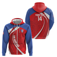 Puerto Rico Football 2026 Custom Zip Hoodie Vamos Los Boricuas Taino Sun